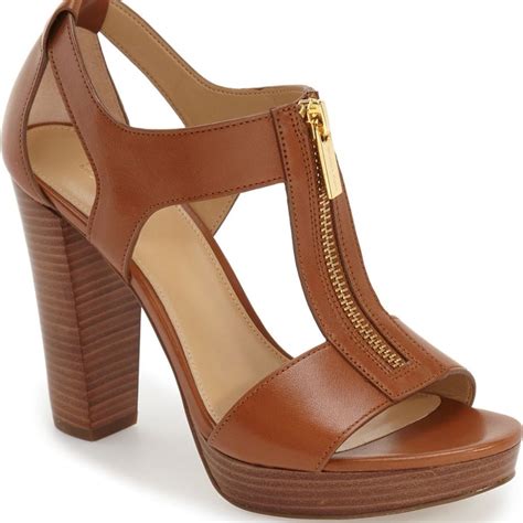 michael kors women's berkley mid sandal heeled|Michael Kors mackenzie platform sandals.